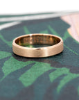 5.50 MM | MATTE LINE FLAT WEDDING BAND | Gold Ring
