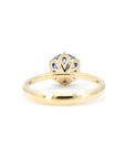 VIVID BLUE ROUND SAPPHIRE | Yellow Gold