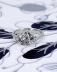SALT PEPPER DIAMOND AVALANCHE RING | White Gold