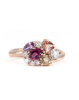 AVALANCHE ORANGY RED SAPPHIRE, DIAMOND & GARNET | Rose Gold