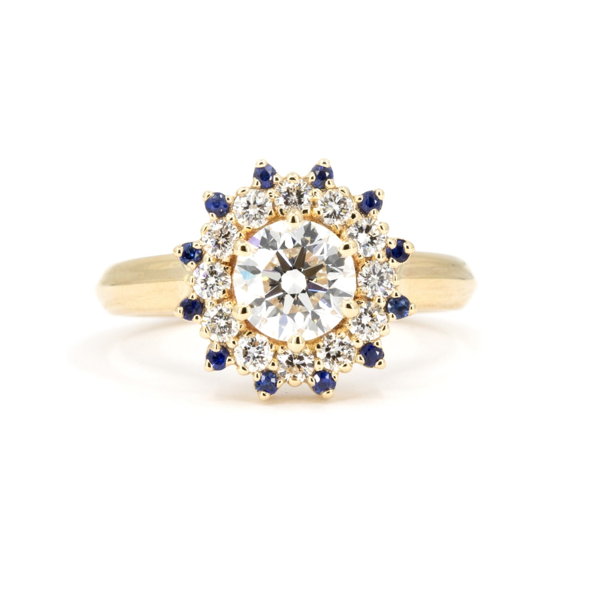 SOLEIL 1 ct DIAMOND & SAPPHIRE | Yellow Gold