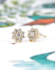 SOLEIL DIAMOND STUDS EARRINGS | Yellow Gold