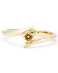 Golden Sapphire Yellow Gold Kink Ring