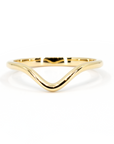 CUSTOM CURVED BAND | Yellow Gold Ring