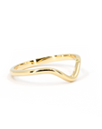 CUSTOM CURVED BAND | Yellow Gold Ring
