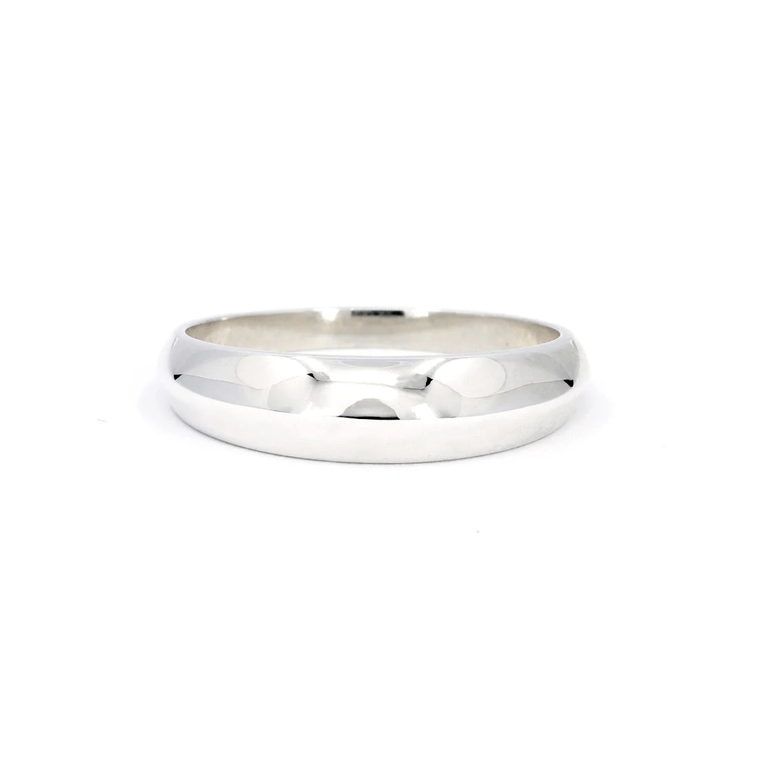 DOMED MEN WEDDING BAND | Gold Ring