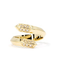 DIAMOND LOOP RING | Yellow Gold