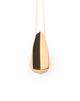 Front view Pendant vermeil gold silver plated yellow gold bold minimalist jewelry designer montreal little italy jeweler made in canada