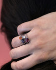 White Gold Ring Radiant Diamond - 0.30 ct