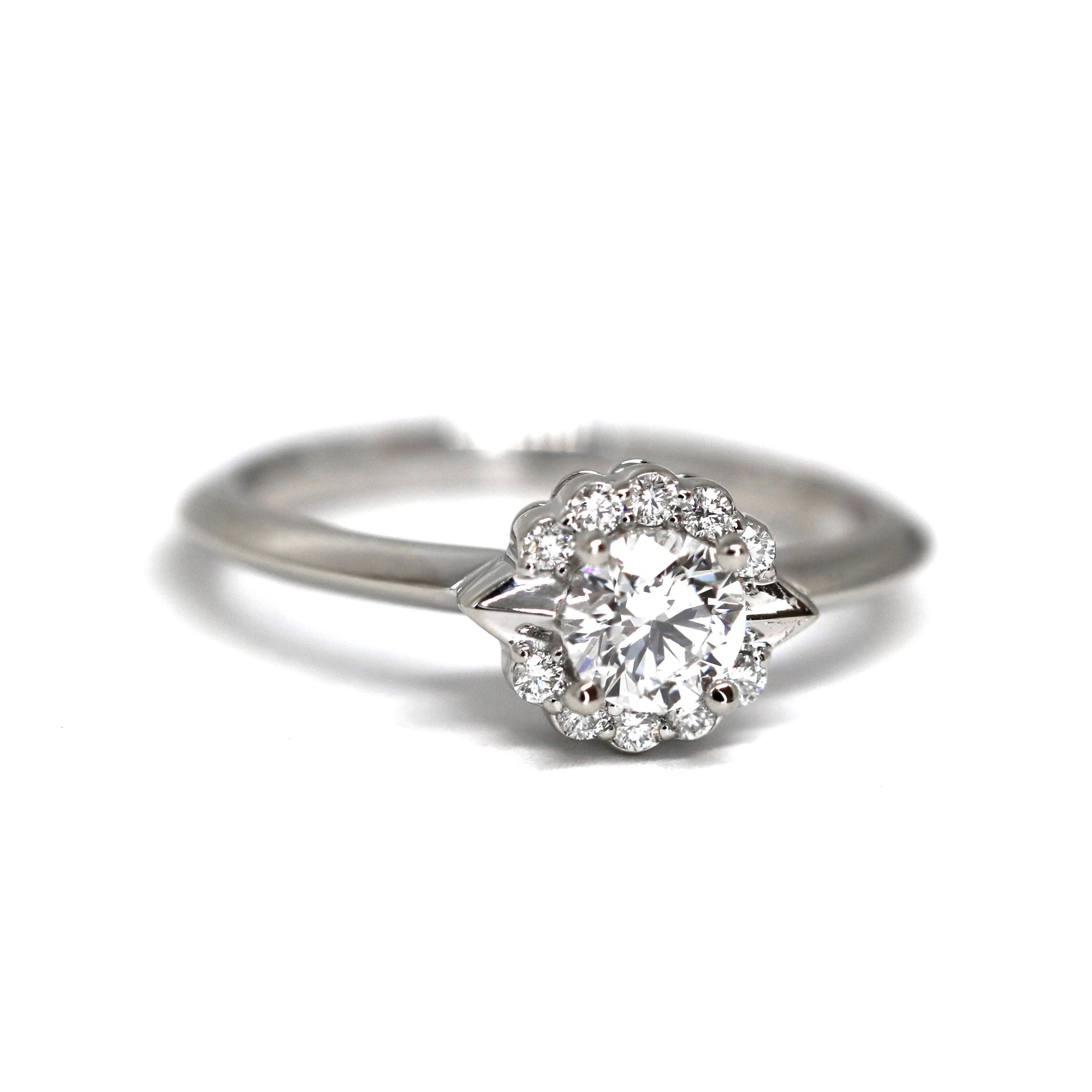 Signature Round Diamond Ring - Central Stone 0.40 ct