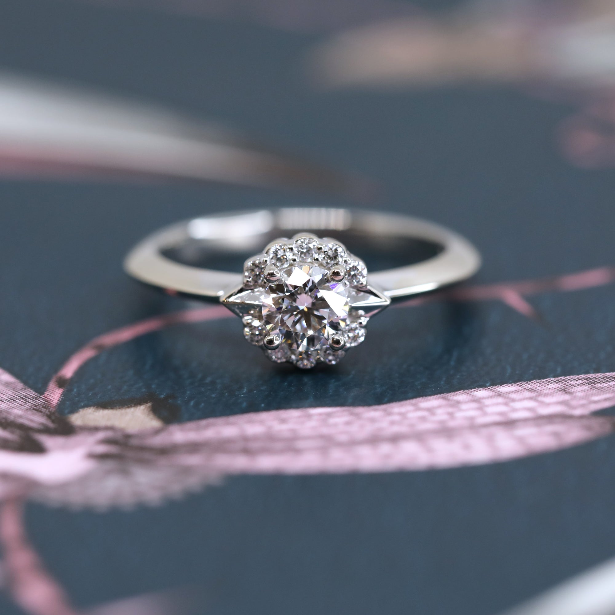 Signature Round Diamond Ring - Central Stone 0.40 ct