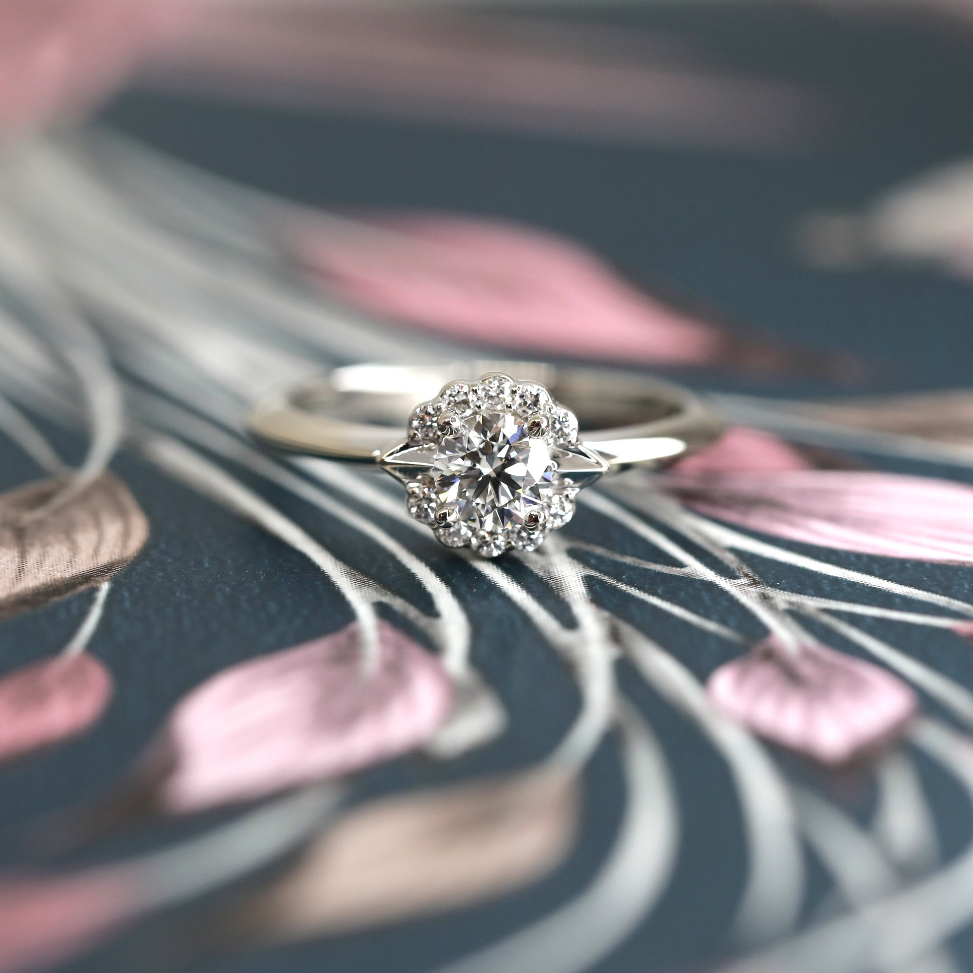 Signature Round Diamond Ring - Central Stone 0.40 ct