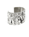 Silver Chiseled Large Bracelet