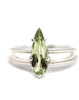 Diaspore gemstone ring bena jewelry montreal designer pear shape green gemstone ring custom made jewelry little italy jeweler natural untreated diaspore gemstone montreal edgy fine bridal jewelry unisex mordern fine jewelry montreal