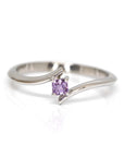 white gold kink ring bena jewelry pink sapphire bridal ring