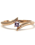 pink sapphire rose gold bridal ring bena jewelry montreal