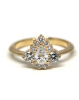 Round & Pear Shape Diamond Aura Ring 0.78 ct - Lab Grown Diamonds
