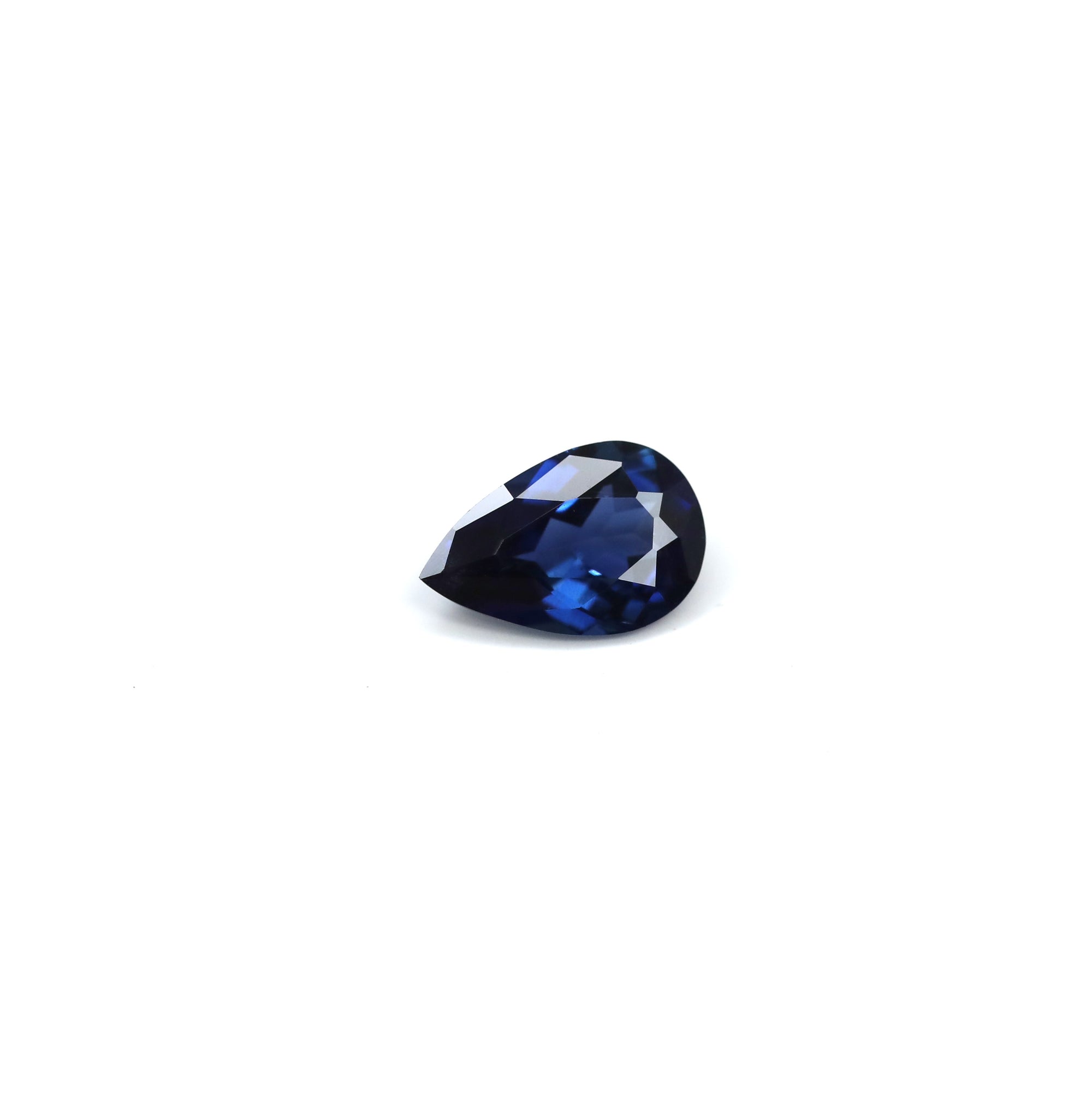 Pear Shape Sapphire & Diamond Pendant
