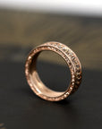 rose gold and cognac diamond men ring montreal made fine jewelry bena jewelry montreal designer