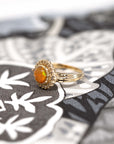 opal gemstone bridal ring montreal custom made bena jewelry