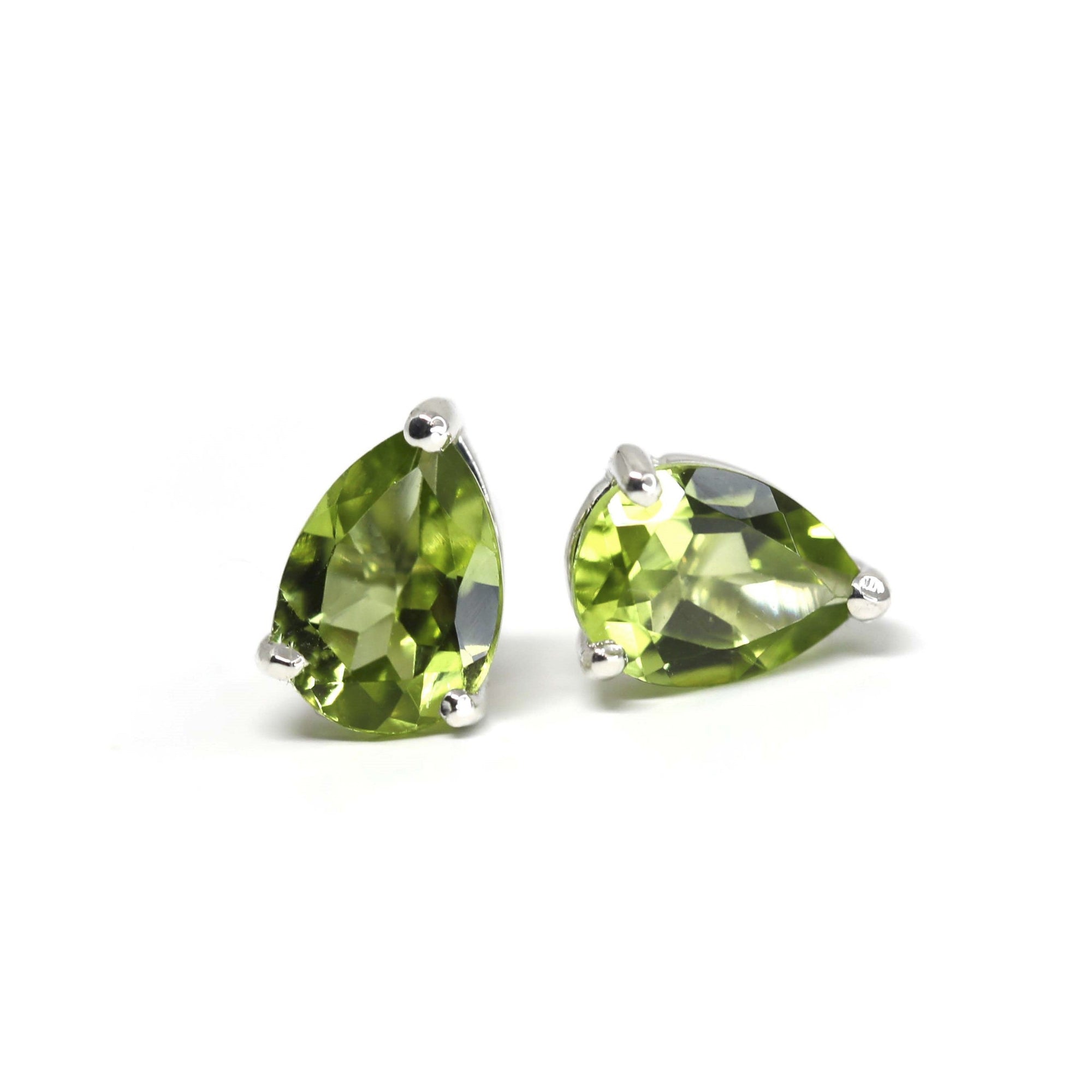 peridot gemstone stud earrings bena jewelry designer fine jewelry canada