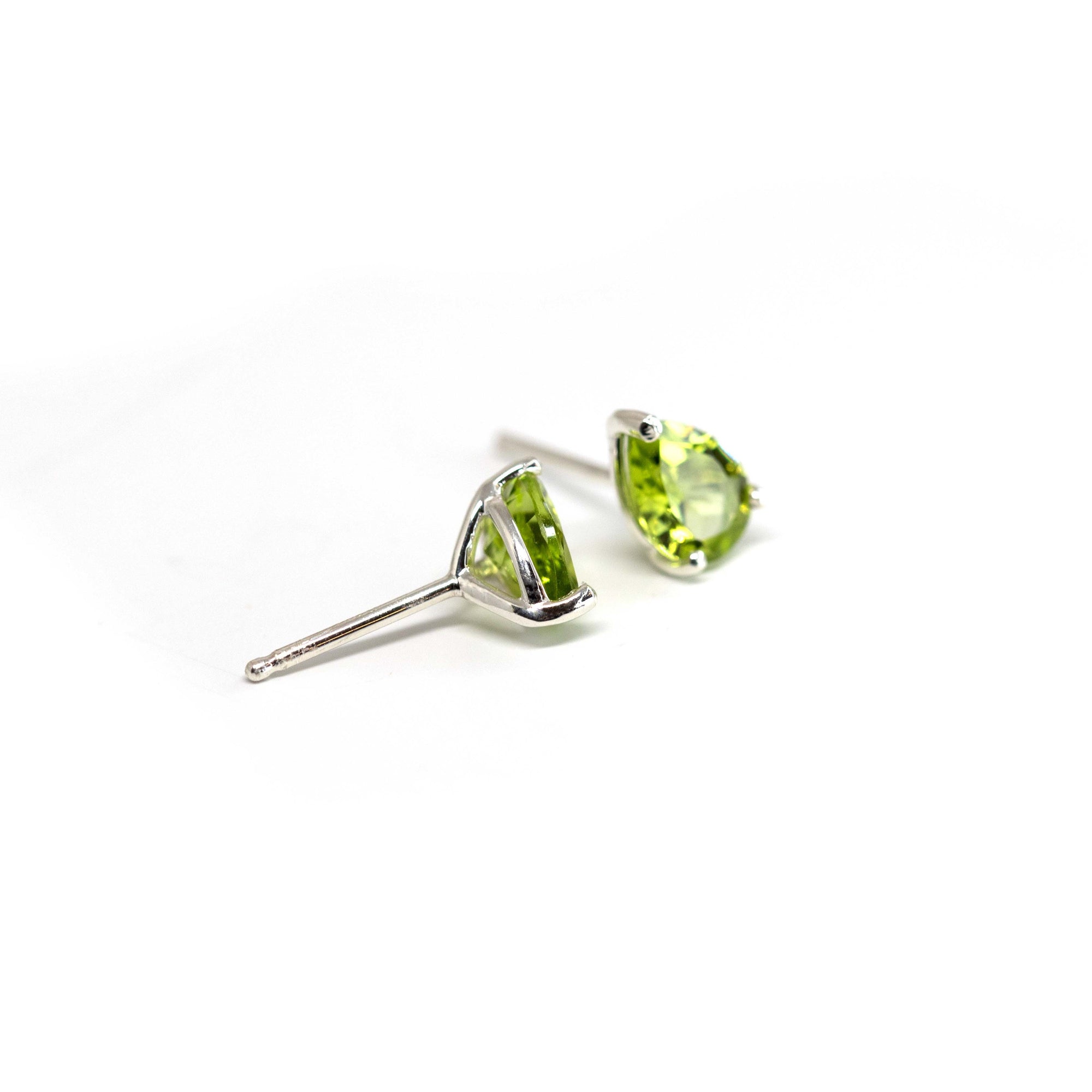 Small Peridot Stud Earrings