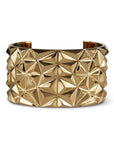 Large bracelet chiseled collection bena jewelry montreal fine jewelry design silver yellow gold plated designer cocktail jewelry montreal made in canada