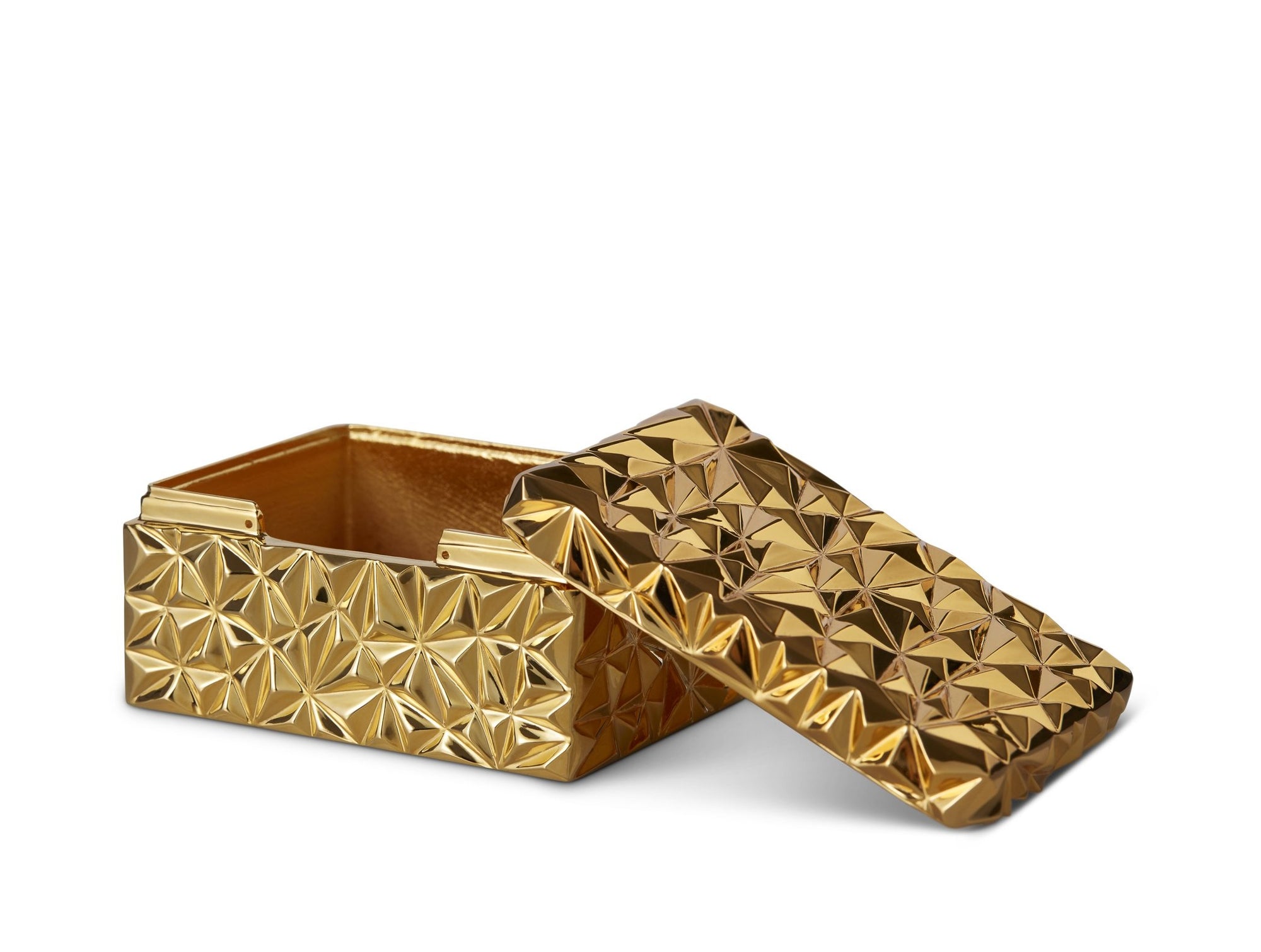Objet d’art. Gold Box. Made of bronze. Fine Jewelry made in Canada.