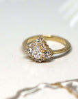 Round & Pear Shape Diamond Aura Ring 0.78 ct - Lab Grown Diamonds