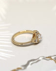 Round & Pear Shape Diamond Aura Ring 0.78 ct - Lab Grown Diamonds