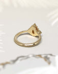 Round & Pear Shape Diamond Aura Ring 0.78 ct - Lab Grown Diamonds