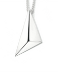 Silver Vertical Pyramid Pendant
