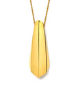 Vermeil Gold Pendant Edgy Collection Bena Jewelry Montreal Silver Yellow Glod Plated Silver Custom Jewelery Designer Montreal Made in Canada