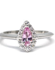 Custom made engagement ring color gemstone and bridal ring and diamond pink sapphire bena jewelry montreal fine jewelry designer diamond engagement ring montreal handmade custom made ring color gemstone custom jewelry specialist little italy montreal jeweler