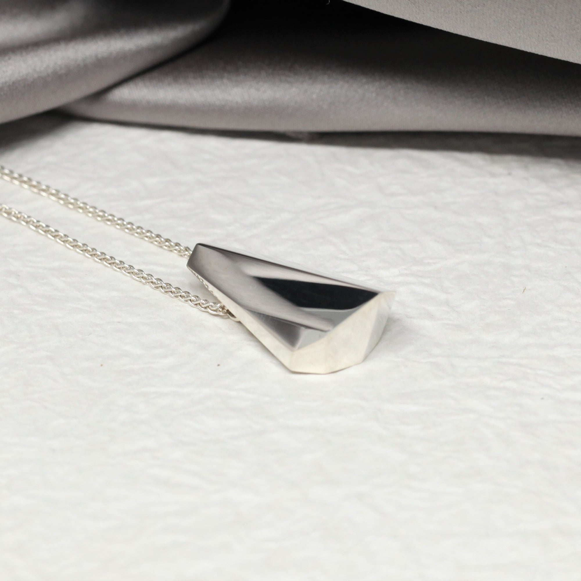 Statement sterling silver pendant fine jewelry modern design