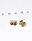 bena jewelry yellow gold friction earrings back custom made fine jewelry montreal little italy jeweler