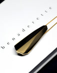 Large pendant Edgy Collection Silver Yellow Gold Plated Vermeil Jewelry Simple Minimalist Modern Jewels Montreal Made in Canada