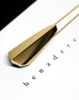 Vermeil gold plated silver pendant Edgy Collection Montreal boutique fine jewelry designer montreal made in canada Fine Custom Jewelry Designer Montreal made in Canada