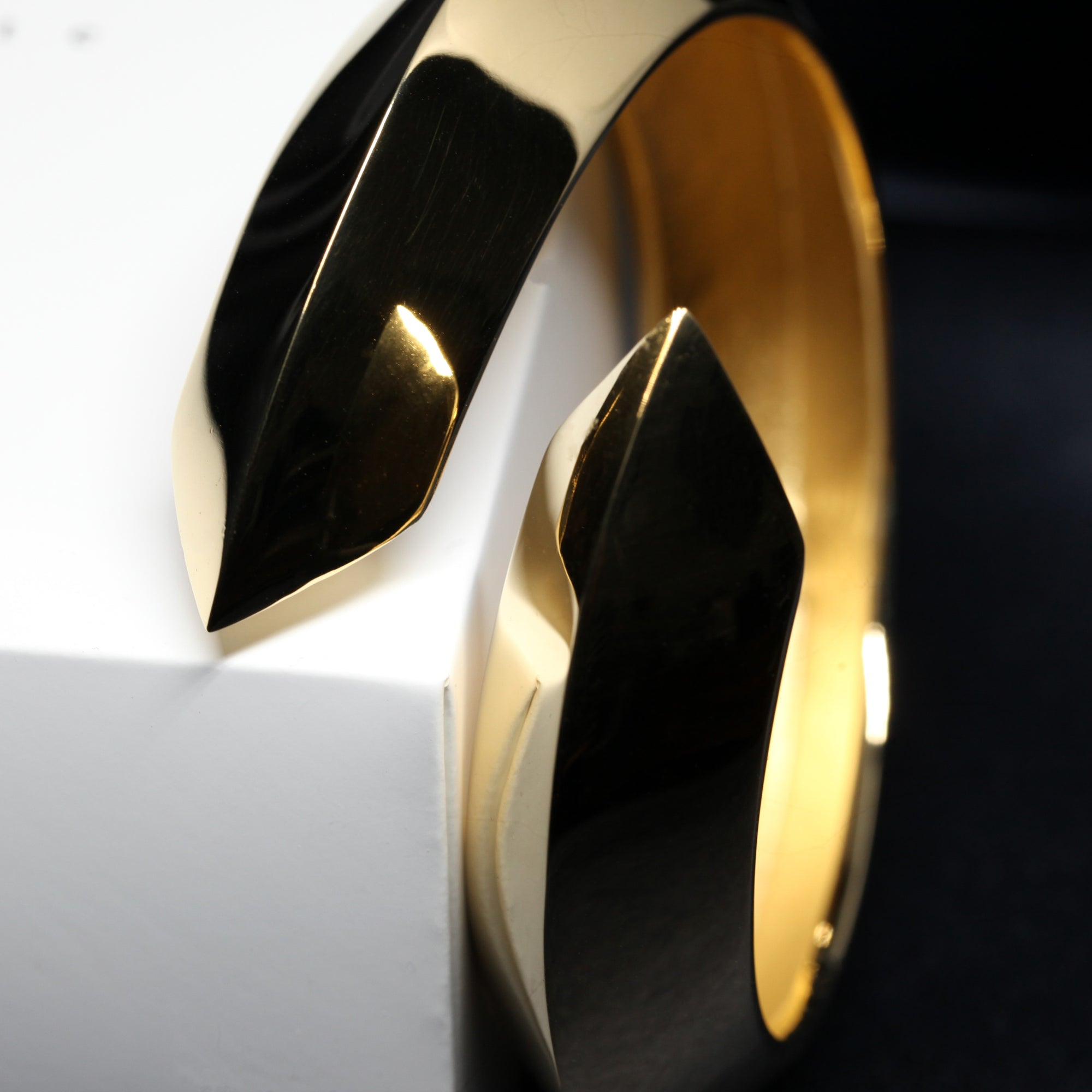 Vermeil gold bracelet bena jewelry made in montreal canada bold statement jewelry