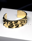Chiseled Collection Vermeil Gold Silver Plated Jewelry Designer Bold Jewelry Design Montreal Made in Canada Bracelet en Or Jaune Fait à Montreal