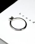 White Gold Ring Radiant Diamond - 0.30 ct