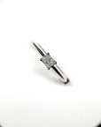 White Gold Ring Radiant Diamond - 0.30 ct