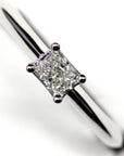 White Gold Ring Radiant Diamond - 0.30 ct