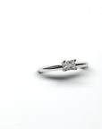 White Gold Ring Radiant Diamond - 0.30 ct