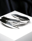top view of edgy silver bracelet montreal made edgy bena jewelry montreal fine jewelry designer edgy cocktail silver bracelet