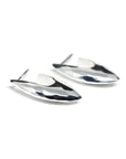 Silver Rough Faceted Alp Earrings