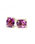 garnet jewelry montreal bena jewelry designer color gemstone stud earrings rhodolite garnet gemstone fine jewelry montreal little italy jeweler