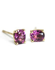 purple pink garnet gemstone stud earrings bena jewelry montreal rhodolite gemstone earrings gold gems studs natural garnet earrings pink garnet gemstone stud earrings