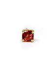 Tangerine Cushion Gold Single Stud Earring