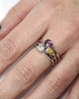 White Gold Ring Radiant Diamond - 0.30 ct